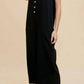 Anniewear - Cotton Gauze Button Down Jumpsuit