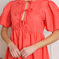 Entro - One Step Closer Bubble Sleeve Dress