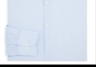 The Men's Store at Bloomingdale's Slim Fit Blue Dobby Stretch Dress Shirt Size 17x34-35"