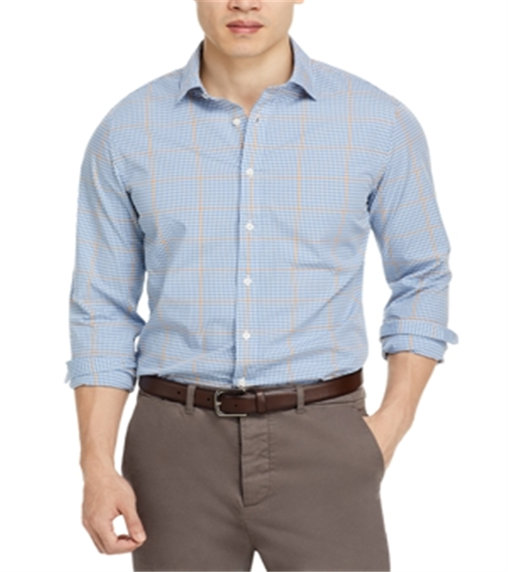 The Men's Store at Bloomingdale's Casual Stretch Slim Fit Shirt Navy