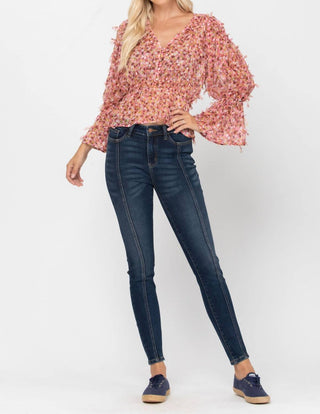 Judy Blue - Mid-Seam Stitch Skinny Jeans