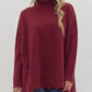 Entro - High Neck Eyelet Sweater
