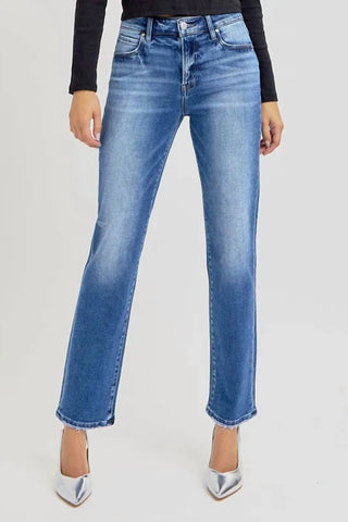 Trendsi - Women's Risen Mid Rise Ankle Tapered Jeans