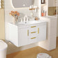 Wall Mounted Bathroom Vanity With Sink and Floating Storage Cabinet
