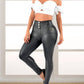 Siluets - Leather Look Shapewear Dress Pants – Butt Lift, Cellulite Control & Flawless Silhouette