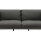 Tadi - Top Grain Leather Loveseat - Black