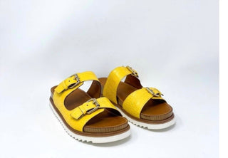 Ann Mashburn - Women's Double-buckle Platform Slide Sandal