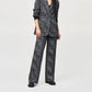 Joseph Ribkoff - Chain Belt Tweed Wide Leg Pant