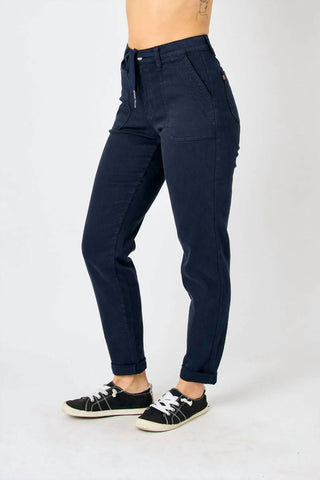 Judy Blue - High Waist Garment Dyed Cuffed Jogger
