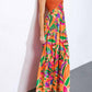 Flying Tomato - Sunset Getaway Crochet & Print Maxi Dress