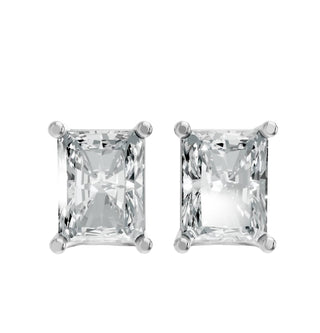 Aamiaa - Women's Radiant Shape 4 Prong Push Back Studs