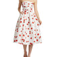 Self-Portrait - Floral Print Taffeta Midi Dress