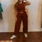 Attire Focus - Women's Crossover Mineral Washed Set