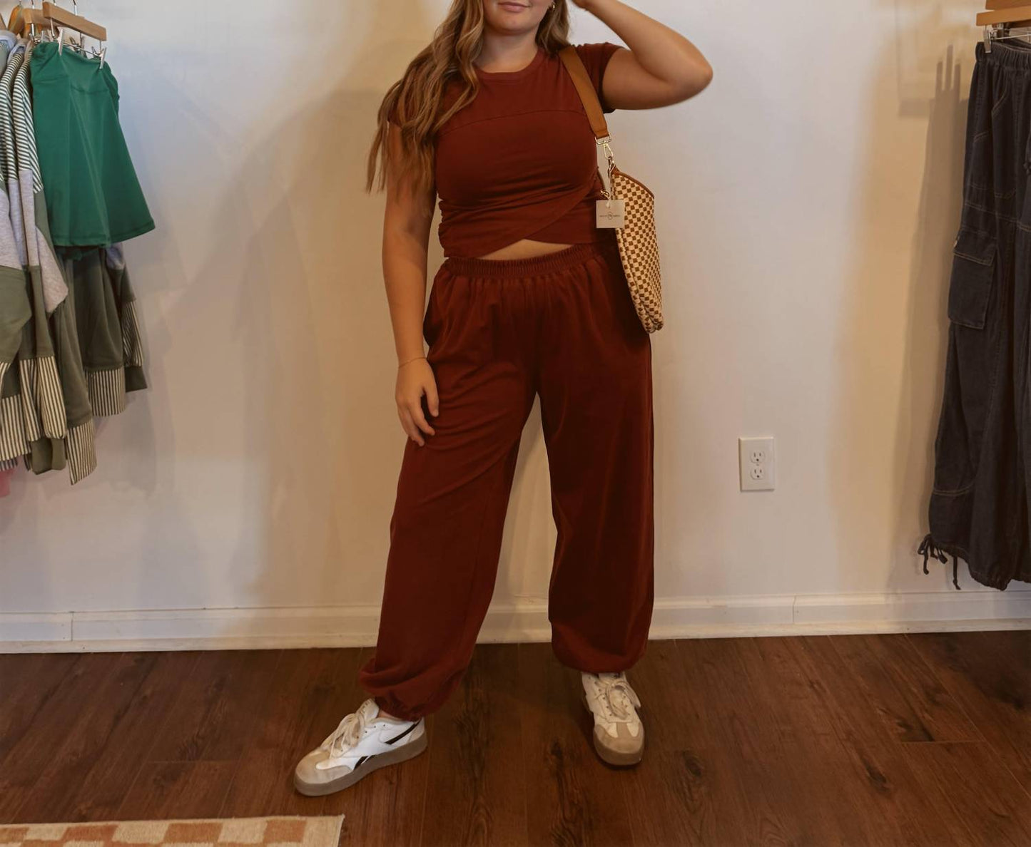 Attire Focus - Women's Crossover Mineral Washed Set