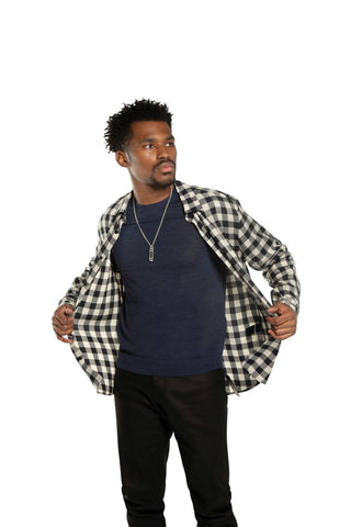 On This Day - Long Sleeve Button Check Shirt