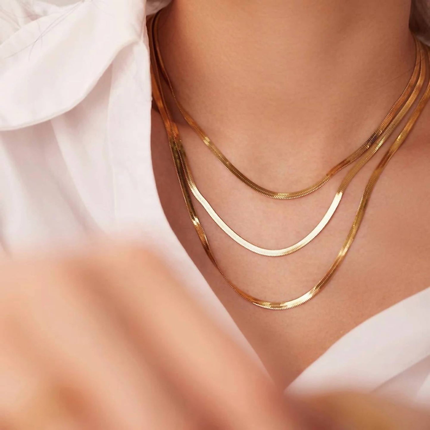 Sahira Jewelry Design - Women's Penelope Multi Layered Chain Necklace