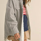 Klesis - Striped Padded Oversized Shacket