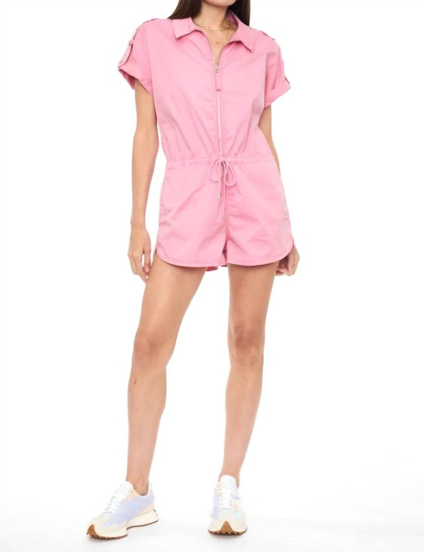 Pistola - Meg Short Sleeve Zip Front Romper
