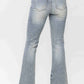 Judy Blue - Tinted Pin Tack Detail Flare Jean