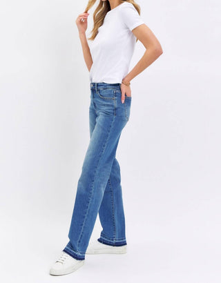 Judy Blue - Mid Rise Dad Jean With Release Hem