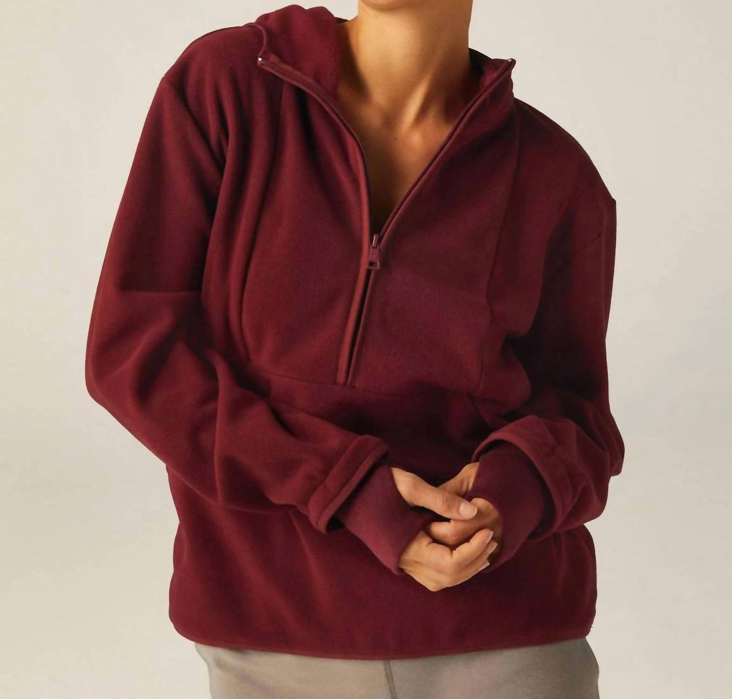 Beyond Yoga - Urban Explorer Half Zip Pullover Top