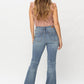 Judy Blue - Mid Rise Raw Hem Bootcut Jean