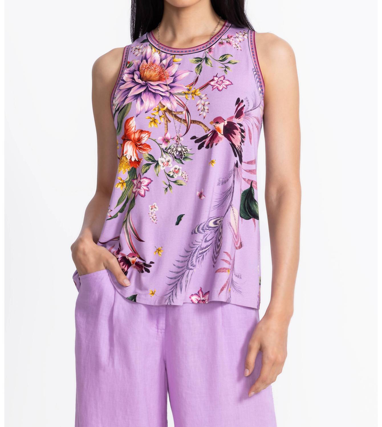 Johnny Was - Janie Fav Crew Neck Swing Tank