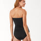 Tommy Bahama - pearl shirred bandeau swimsuit