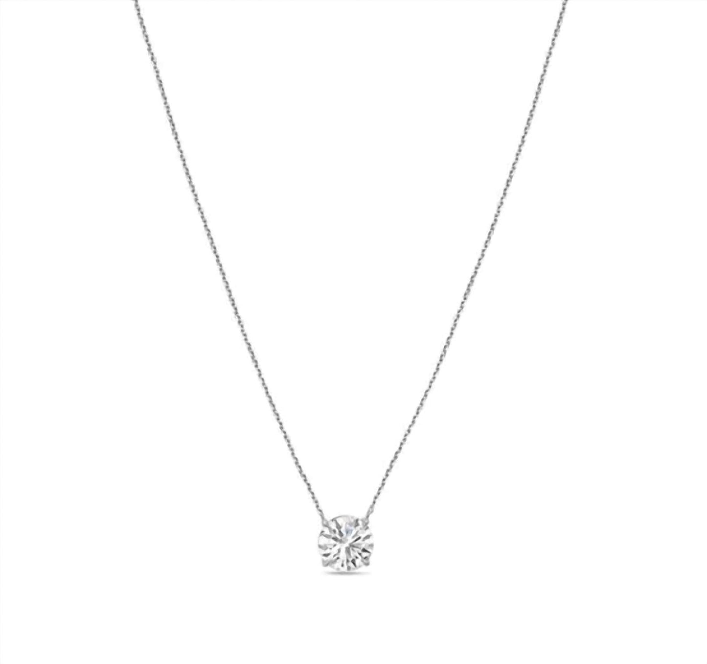 Diana M Jewels - 5.00 Cts Lab Grown Diamond Solitaire Pendant Necklace