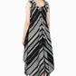 America & Beyond - Fringe Stripe Handkerchief Dress