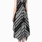 America & Beyond - Fringe Stripe Handkerchief Dress