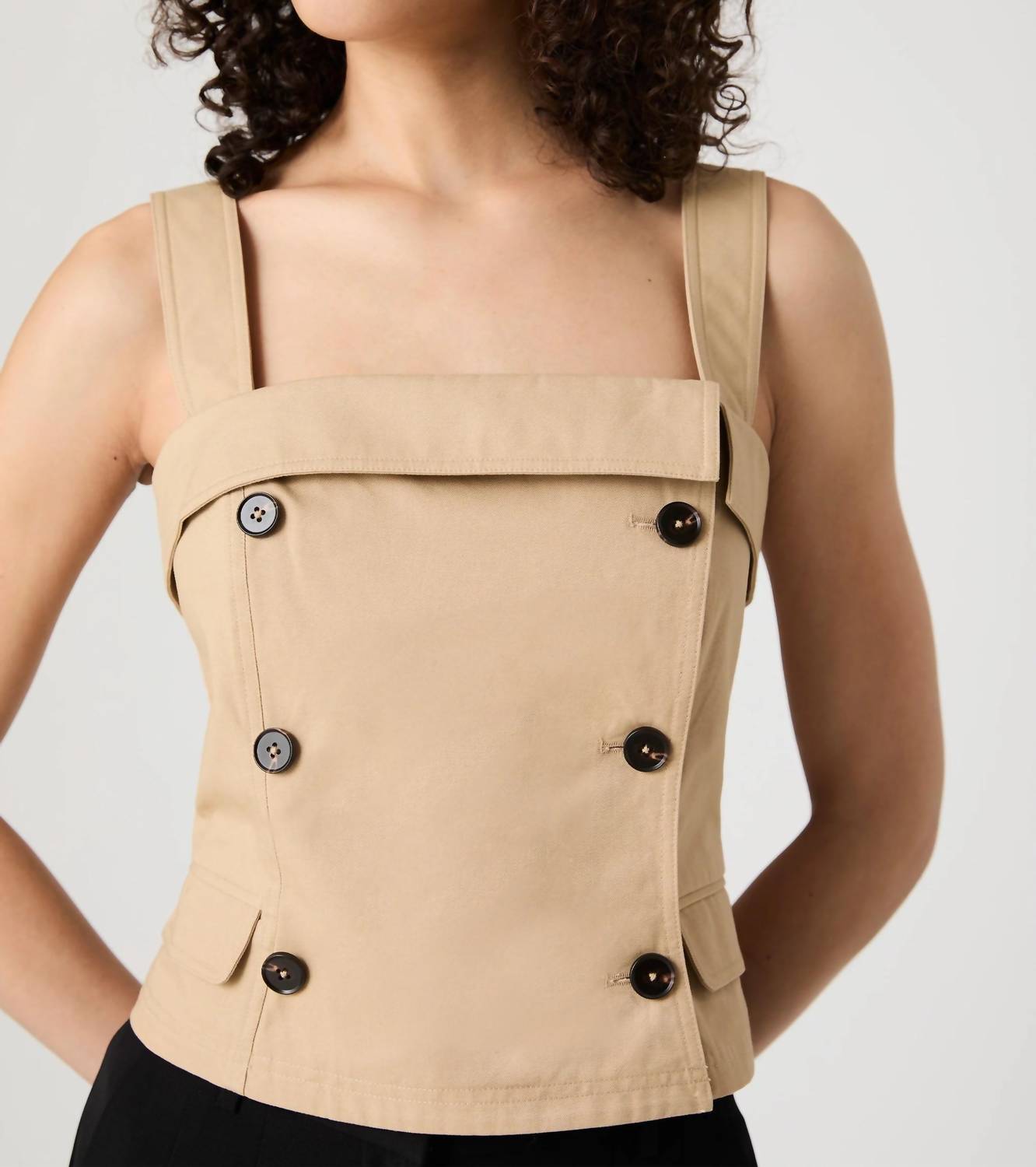 French Connection - Trench Squareneck Top