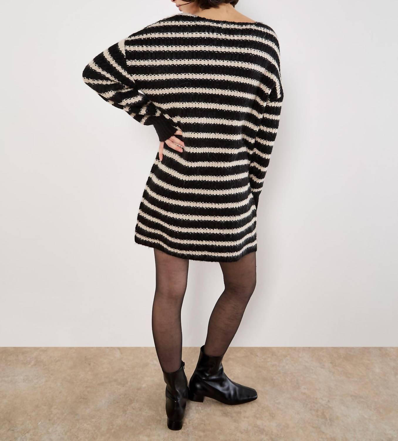 Apricot - Oversized Stripe Jumper Mini Dress