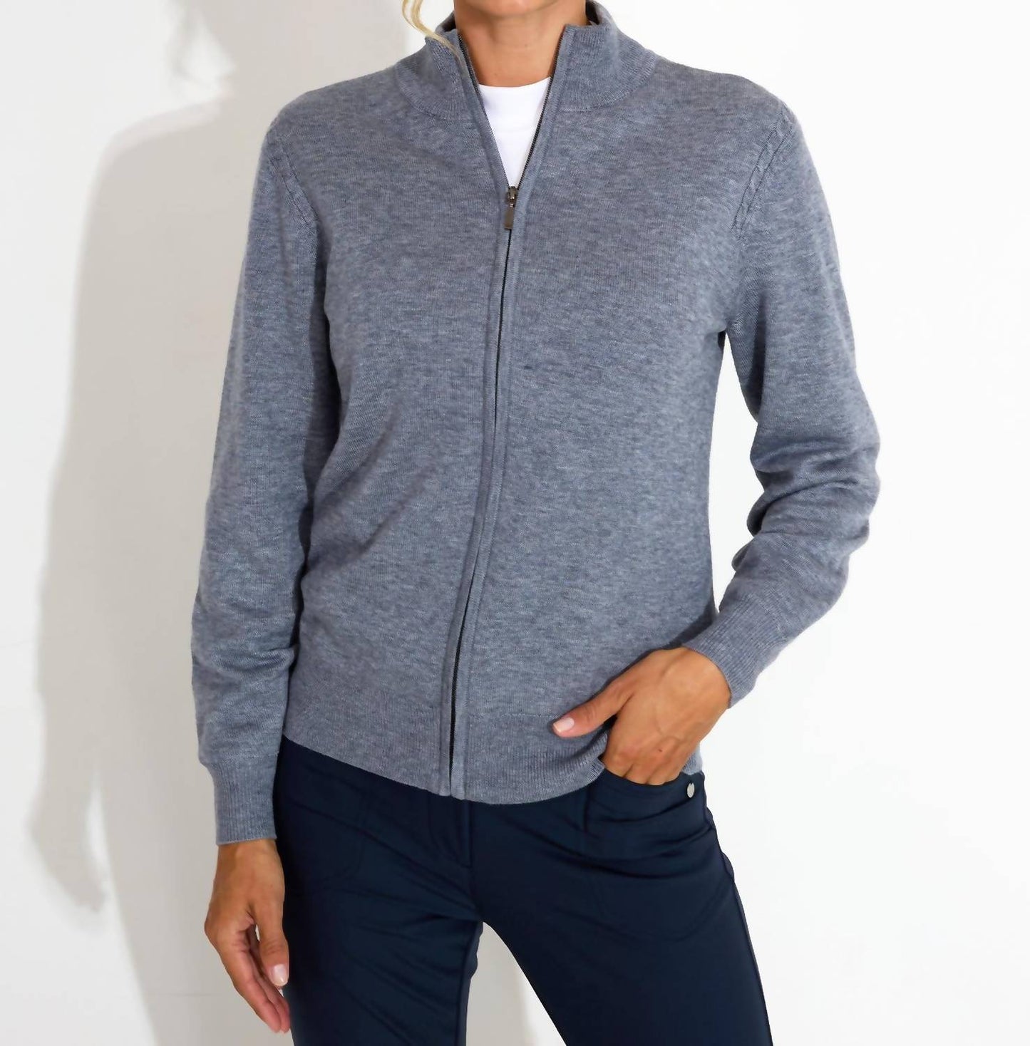 Abacus Sportswear Us - Liffin Knitted Full Zip Windstopper