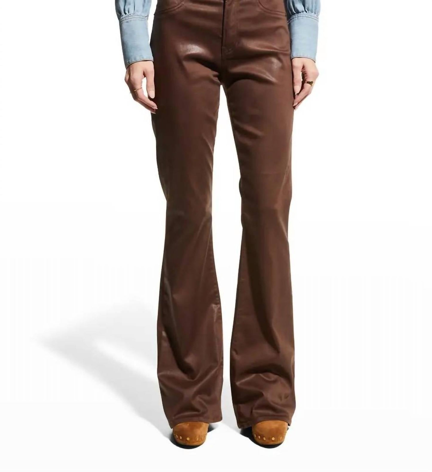 Veronica Beard - Beverly Vegan Leather Skinny-Flare Pant