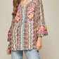 Andree By Unit - Snake Print Embroidered Top