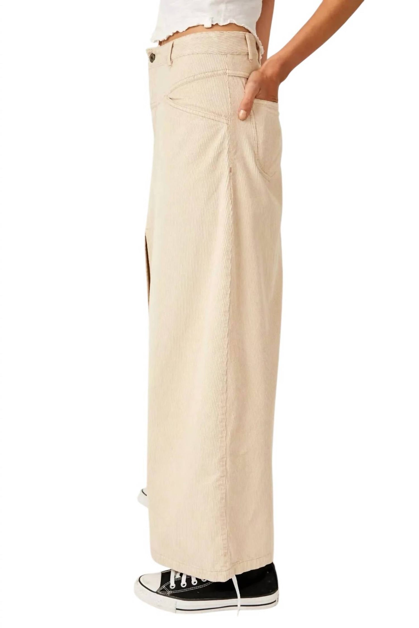 Free People - Come As You Are Cord Maxi Skirt