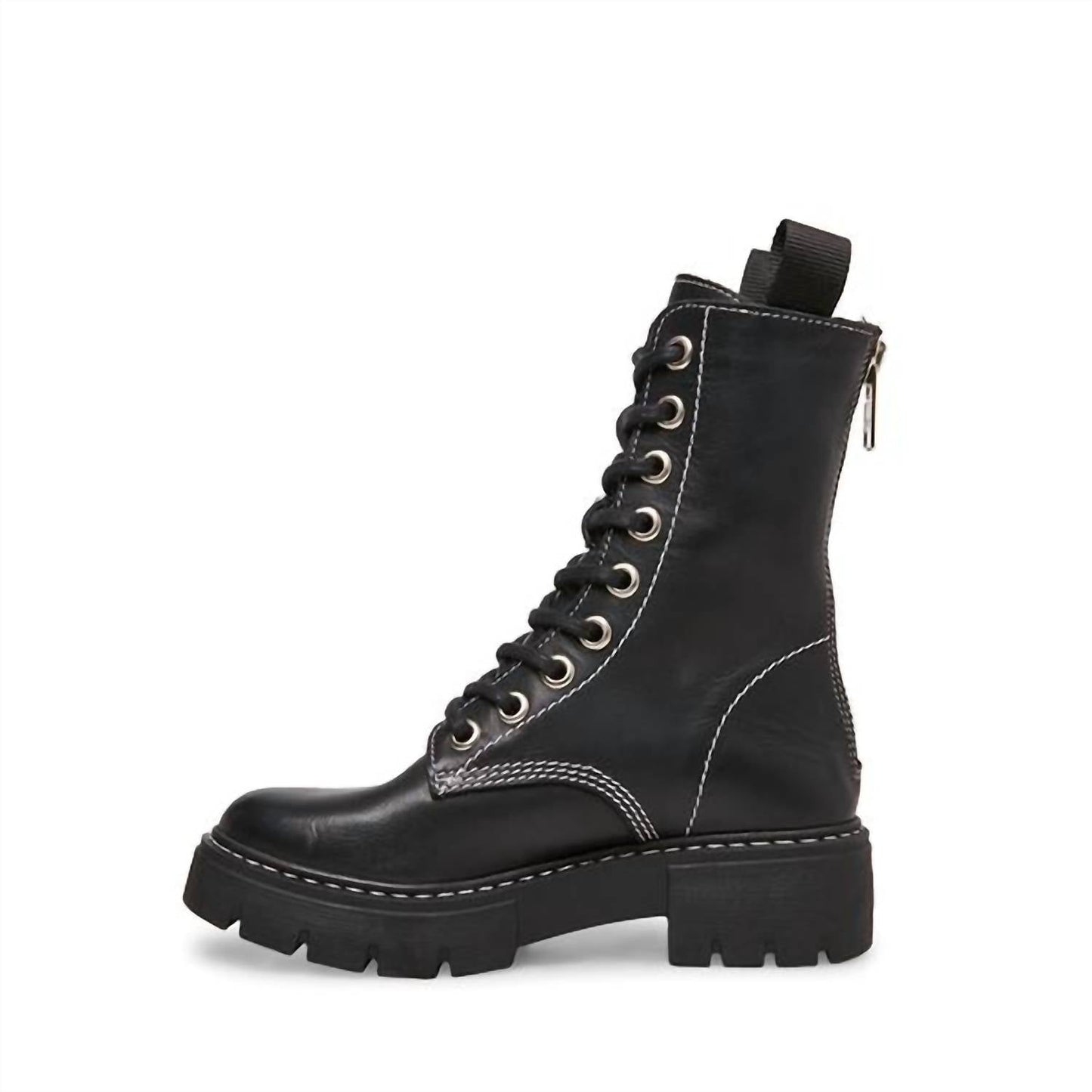 Steve Madden - Women's Kanyon Genuine Leather Lace Up Combat Boots