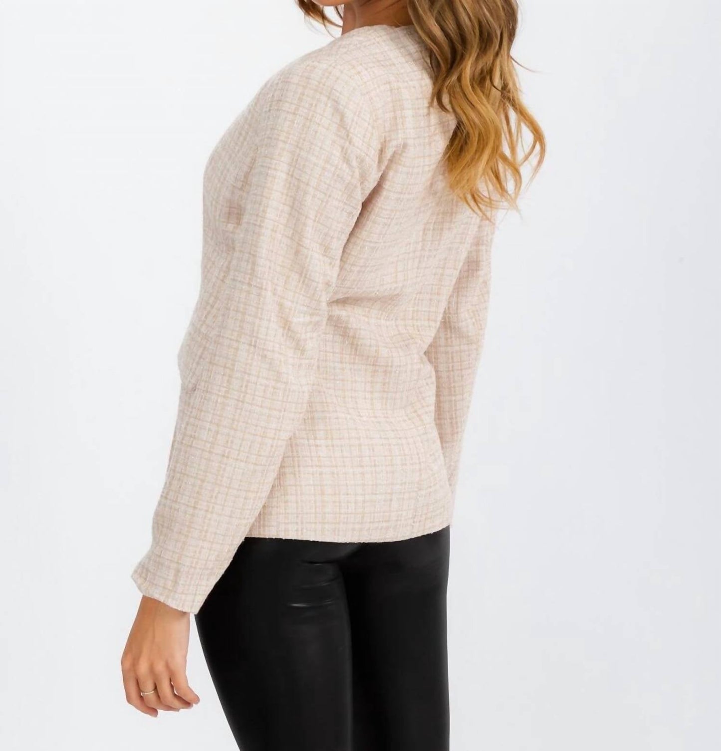 Entro - Long Sleeve Tweed Blazer