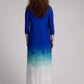 Sympli - V-neck Slit Dress