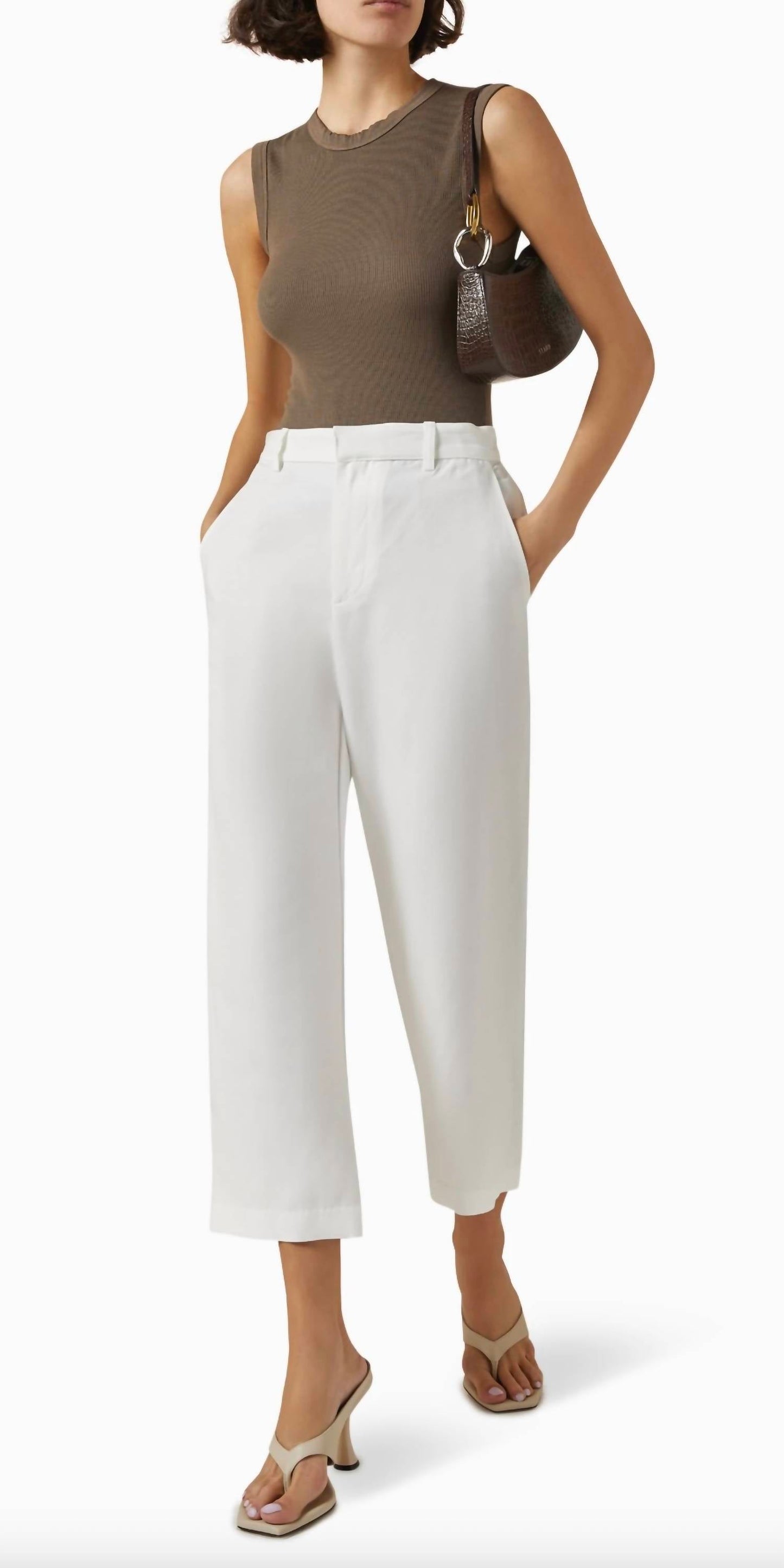Enza Costa - TWILL CROPPED CHINO PANT
