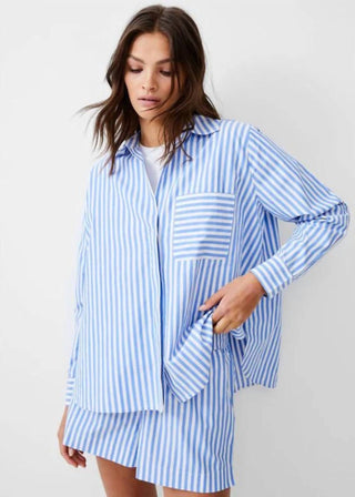 French Connection - Stripe Shirting Short