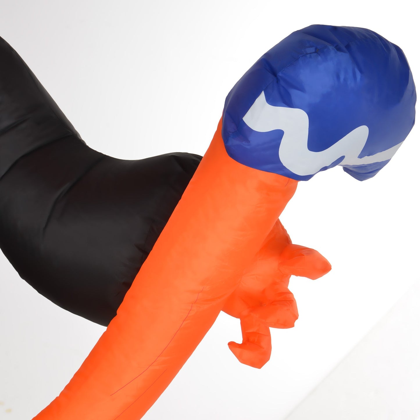 10-Foot Inflatable Pumpkin Ghost with LED Illumination and Hammer Prop