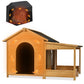 60.2' Large Outdoor Dog House with Insulated Liner for Winter Waterproof Dog Kennel