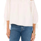 1.State - Lace-yoke 3/4-sleeve Top