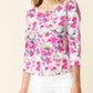 Habitat - Cozy Rib Floral Everyday Top
