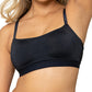 The Eco Straight Up Bralette: Jet Black