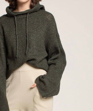 124 Voltaire - Cozy At Home Knit Hoodie