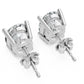 Aamiaa - Women's Oval Shape 4 Prong Push Back Studs