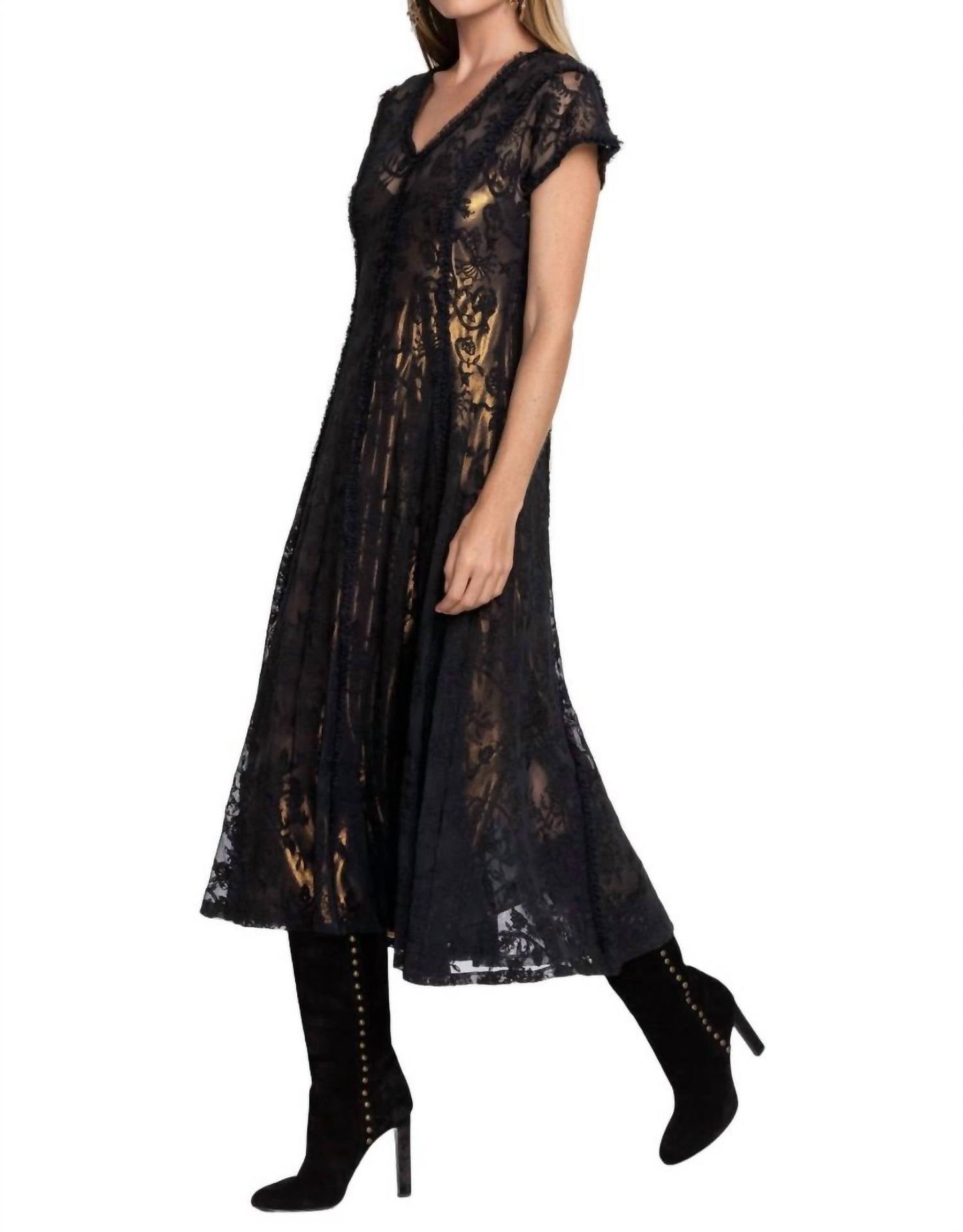 Johnny Was - Dina Mesh Midi Dress